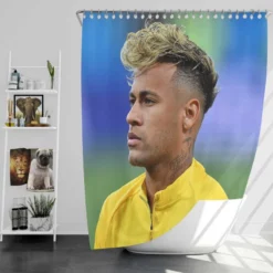 Neymar Dependable Brazil sports Player Shower Curtain