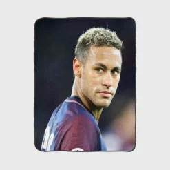 Neymar Enthusiastic PSG Sports Player Fleece Blanket 1