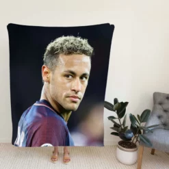 Neymar Enthusiastic PSG Sports Player Fleece Blanket