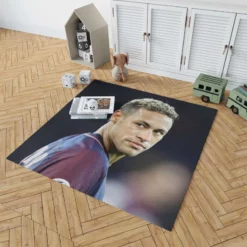 Neymar Enthusiastic PSG Sports Player Rug 1