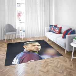 Neymar Enthusiastic PSG Sports Player Rug 2