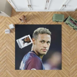 Neymar Enthusiastic PSG Sports Player Rug