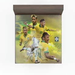 Neymar FIFA Confederations Cup Sports Player Fitted Sheet