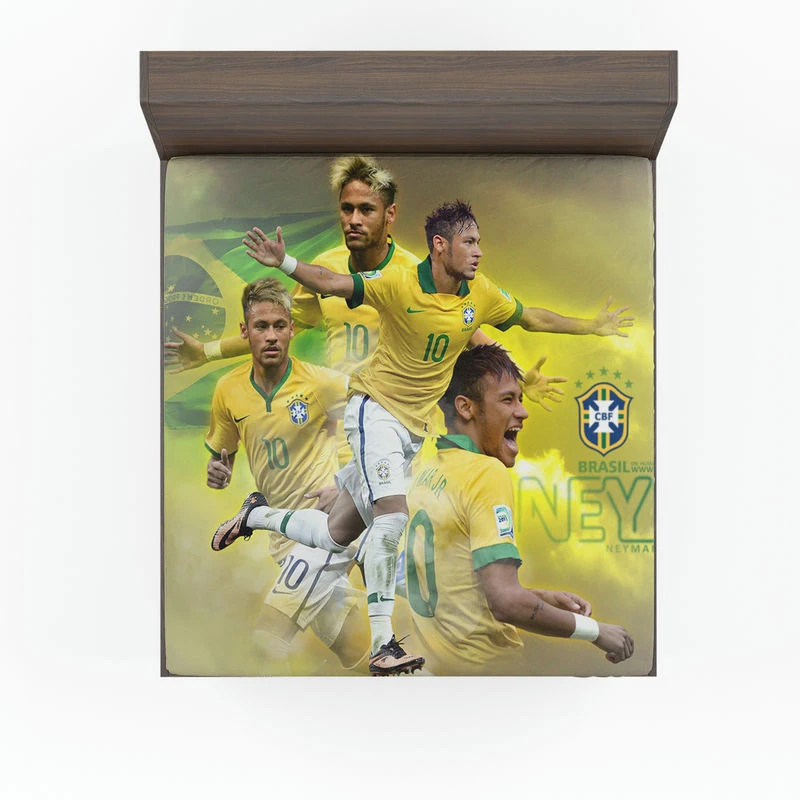 Neymar FIFA Confederations Cup Sports Player Fitted Sheet