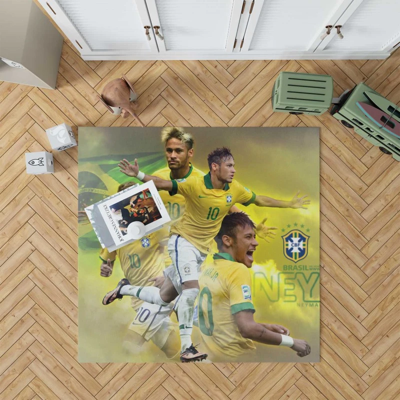 Neymar FIFA Confederations Cup Sports Player Rug