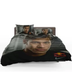 Neymar Focused Football Player Bedding Set