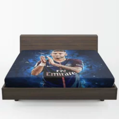 Neymar French League Cup Sports Player Fitted Sheet 1