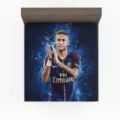 Neymar French League Cup Sports Player Fitted Sheet