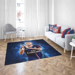 Neymar French League Cup Sports Player Rug 2