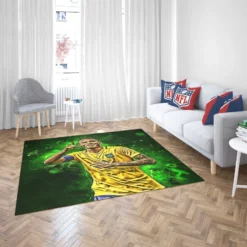 Neymar Gracious Brazil Footballer Player Rug 2