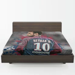 Neymar Healthy PSG Sports Player Fitted Sheet 1