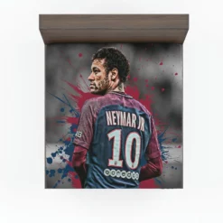 Neymar Healthy PSG Sports Player Fitted Sheet