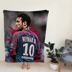 Neymar Healthy PSG Sports Player Fleece Blanket