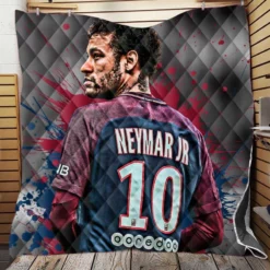 Neymar Healthy PSG Sports Player Quilt Blanket