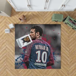 Neymar Healthy PSG Sports Player Rug