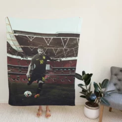 Neymar Jr Clever Brazil Soccer Player Fleece Blanket