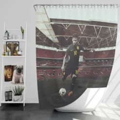 Neymar Jr Clever Brazil Soccer Player Shower Curtain