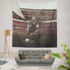 Neymar Jr Clever Brazil Soccer Player Tapestry