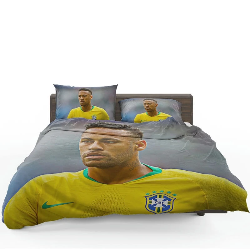 Neymar Jr Committed Brazil Sports Player Bedding Set