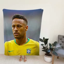 Neymar Jr Committed Brazil Sports Player Fleece Blanket