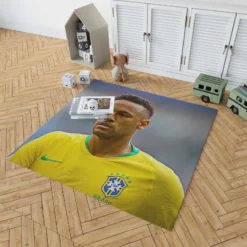 Neymar Jr Committed Brazil Sports Player Rug 1