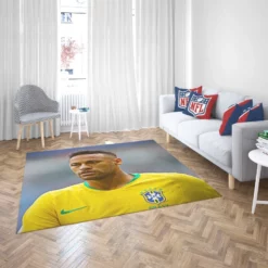 Neymar Jr Committed Brazil Sports Player Rug 2