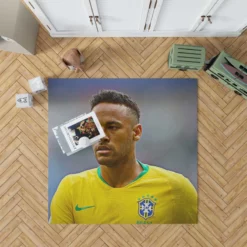 Neymar Jr Committed Brazil Sports Player Rug