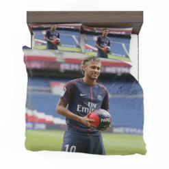 Neymar Jr Euphoric PSG Footballer Bedding Set 1