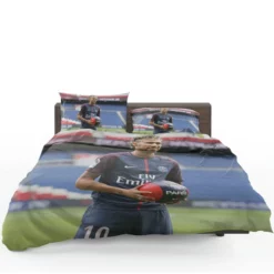 Neymar Jr Euphoric PSG Footballer Bedding Set