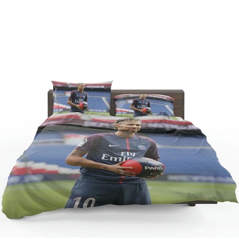 Neymar Jr Euphoric PSG Footballer Bedding Set