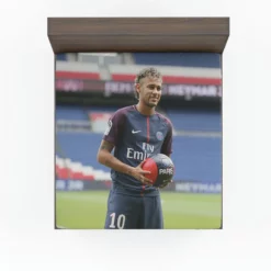 Neymar Jr Euphoric PSG Footballer Fitted Sheet