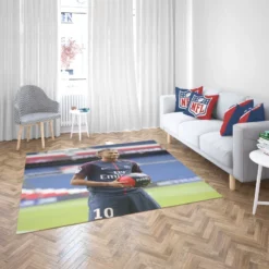 Neymar Jr Euphoric PSG Footballer Rug 2