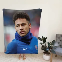 Neymar Jr Fastidious PSG Soccer Player Fleece Blanket