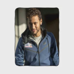 Neymar Jr Flexible Football Player Fleece Blanket 1