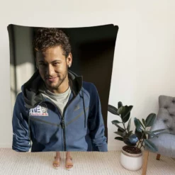 Neymar Jr Flexible Football Player Fleece Blanket