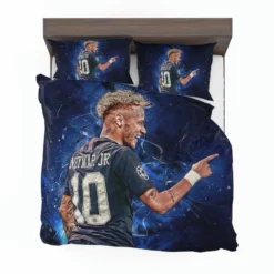 Neymar Jr French Cup Soccer Player Bedding Set 1