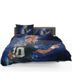 Neymar Jr French Cup Soccer Player Bedding Set