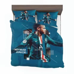 Neymar Jr PSG Soccer Player Bedding Set 1