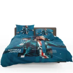 Neymar Jr PSG Soccer Player Bedding Set