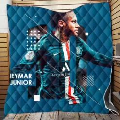 Neymar Jr PSG Soccer Player Quilt Blanket