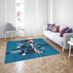 Neymar Jr PSG Soccer Player Rug 2