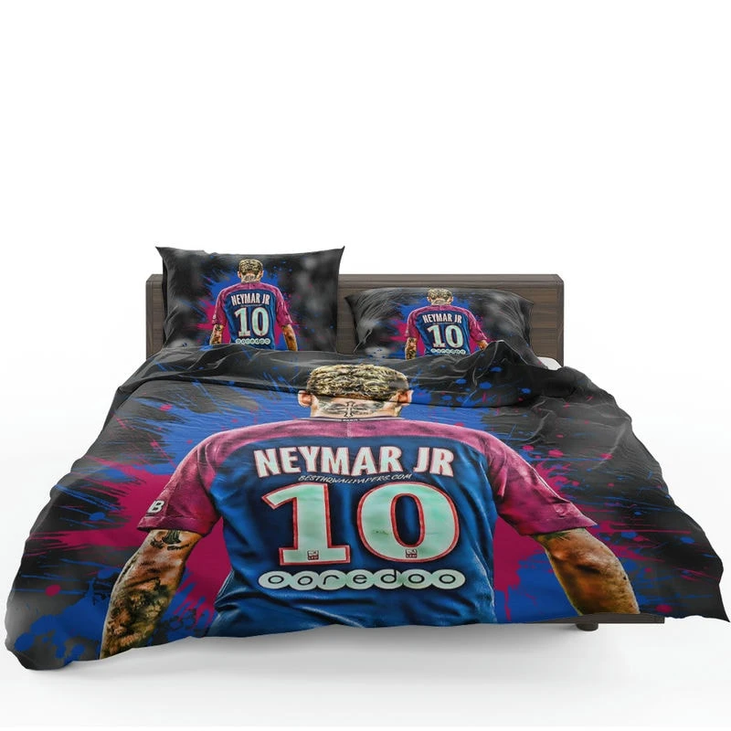 Neymar UEFA Cup Winners Cup Soccer Player Bedding Set