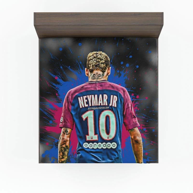 Neymar UEFA Cup Winners Cup Soccer Player Fitted Sheet