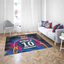 Neymar UEFA Cup Winners Cup Soccer Player Rug 2