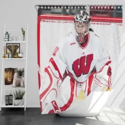 Nikki Kaasa Professional Hockey Player Shower Curtain