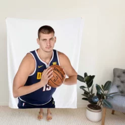 Nikola Jokic Denver Nuggets NBA Basketball Fleece Blanket