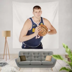 Nikola Jokic Denver Nuggets NBA Basketball Tapestry