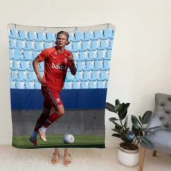 Norwegian Active Player Erling Haaland Fleece Blanket