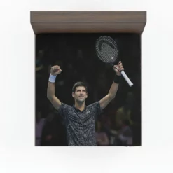 Novak Djokovic Excellent Tennis Player Fitted Sheet