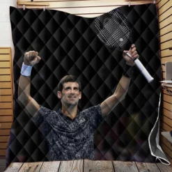 Novak Djokovic Excellent Tennis Player Quilt Blanket